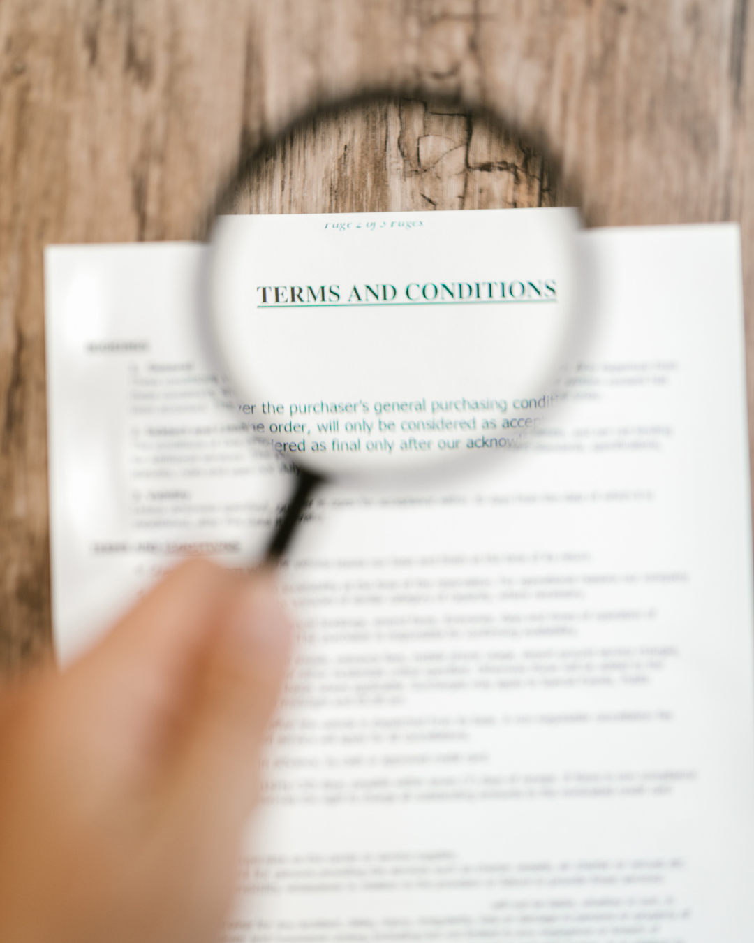 Terms and conditions review